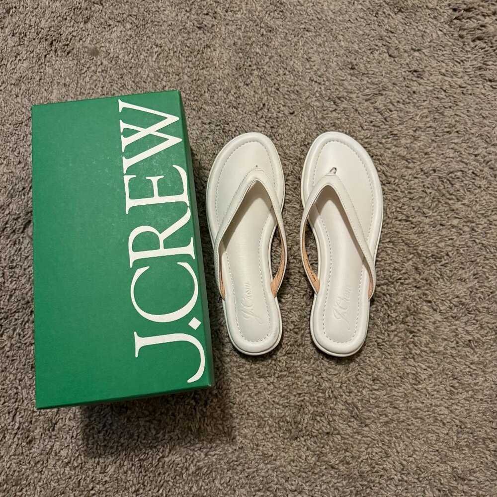J Crew Leather Thong Menorca Sandal Size 10